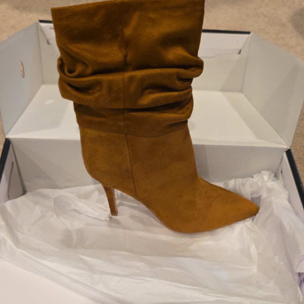 Women's Tan Suede Boots NINE WEST 🔥